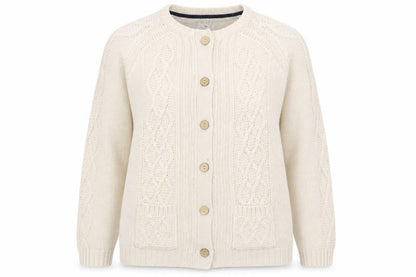 Womens UK Size XL Country Rose Ivory Cardigan Jumper