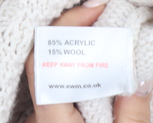 Country Rose Ivory Cable-Knit Cardigan XL