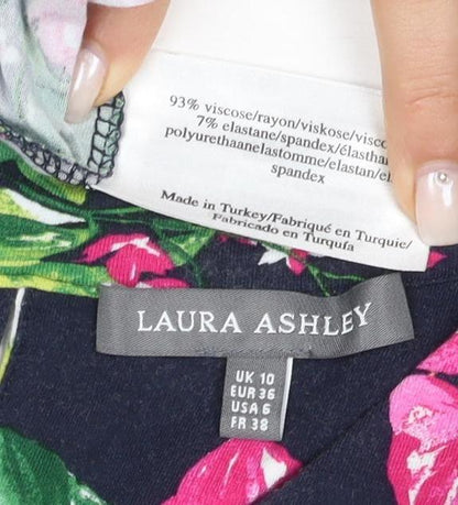 Laura Ashley Women's Floral Dress, Size 10, Multicoloured