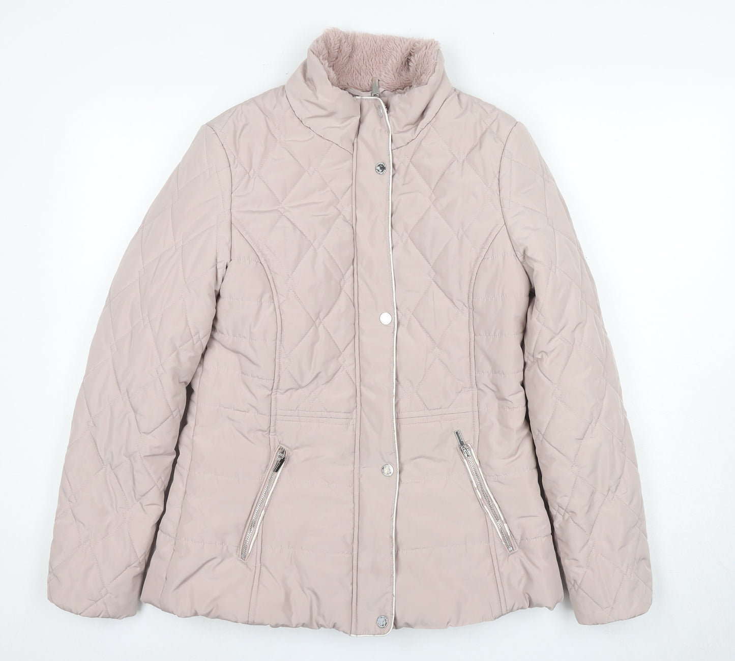 Principles Women's Beige Quilted Jacket Size 10