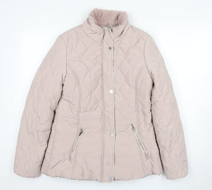 Principles Women's Beige Quilted Jacket Size 10