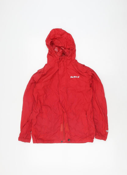 Peter Storm Girls Red Waterproof Rain Coat 9-10 Years