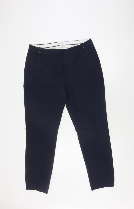 Monsoon Women's Blue Tapered Trousers Size 14