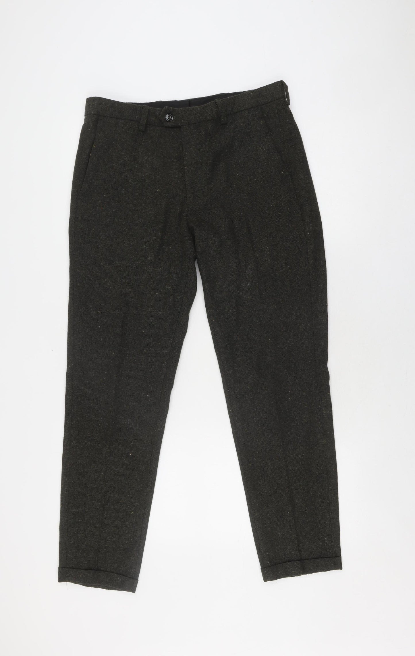 Jack & Jones Men's Black 32R Extra-Slim Trousers