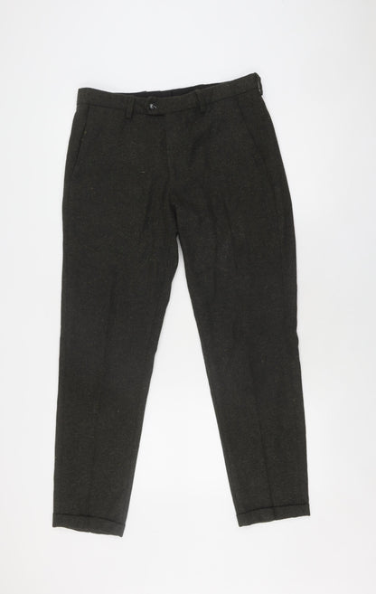 Jack & Jones Men's Black 32R Extra-Slim Trousers