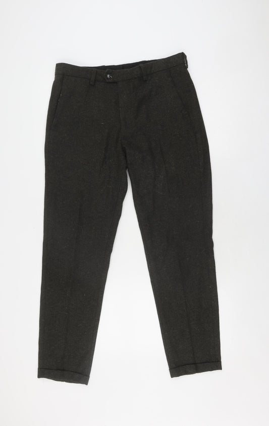 Jack & Jones Men's Black 32R Extra-Slim Trousers