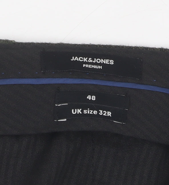 Jack & Jones Men's Black 32R Extra-Slim Trousers