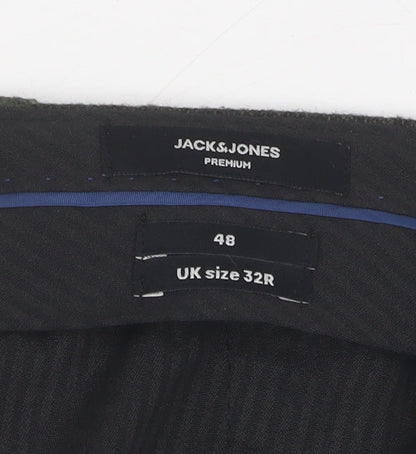 Jack & Jones Men's Black 32R Extra-Slim Trousers