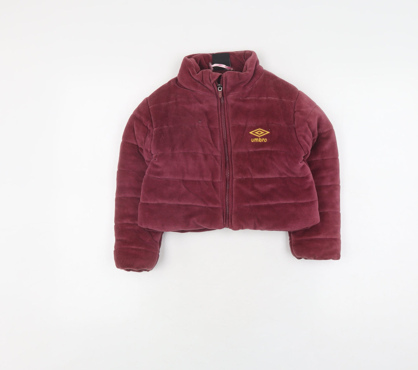 Umbro Girls Red Puffer Jacket 5-6 Years - Casual Autumn/Winter