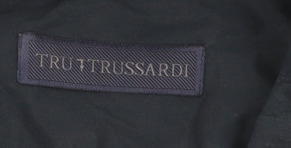 Trussardi Men's Black Long Sleeve Button-Up Shirt
