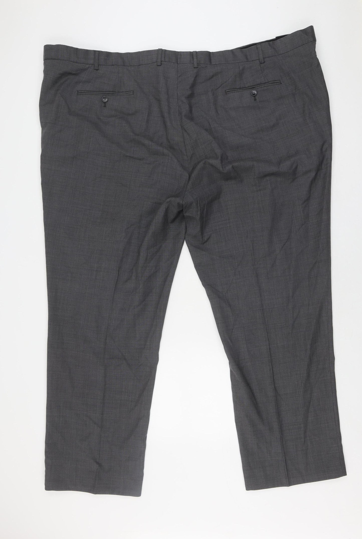 Skopes Men's Grey Classic Fit Dress Pants