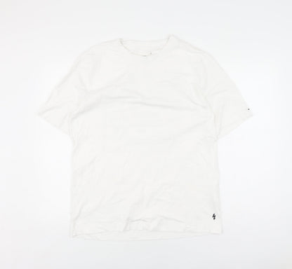 Reserved Mens White Graphic Relaxed Fit T-Shirt M