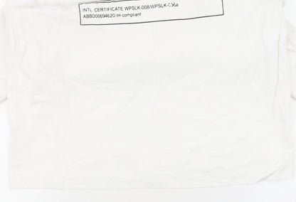 Reserved Mens White Graphic Relaxed Fit T-Shirt M