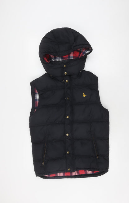 Womens UK Size XS Jack Wills Black Puffer Jacket