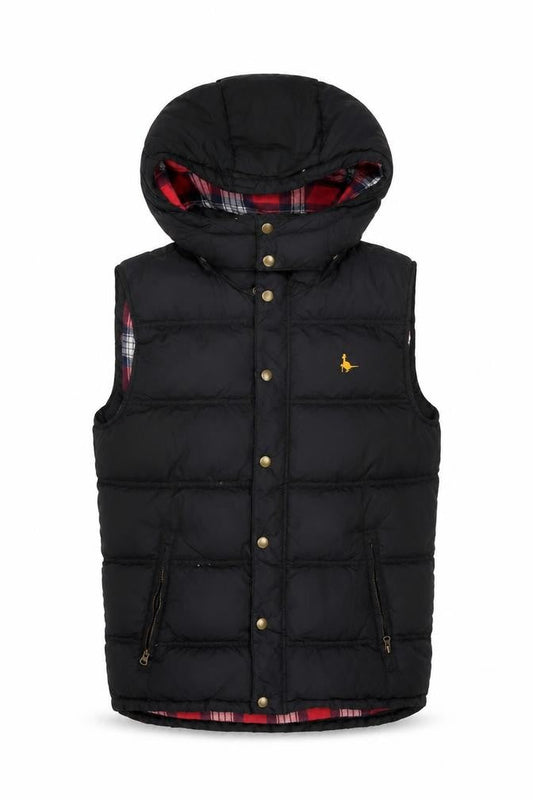 Womens UK Size XS Jack Wills Black Puffer Jacket