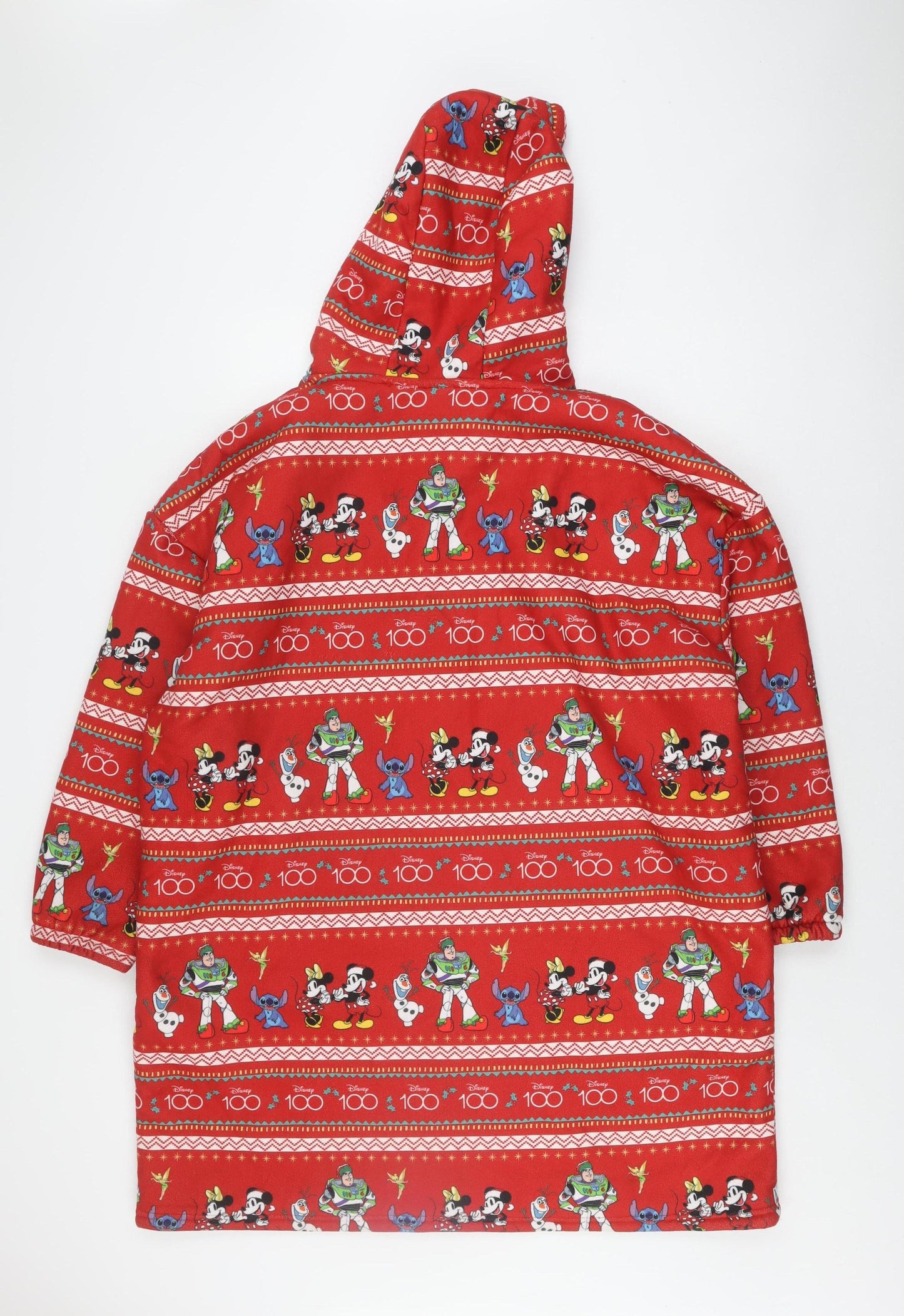 Disney Boys Hooded 100 Polyester Red Robe 11-12 Years
