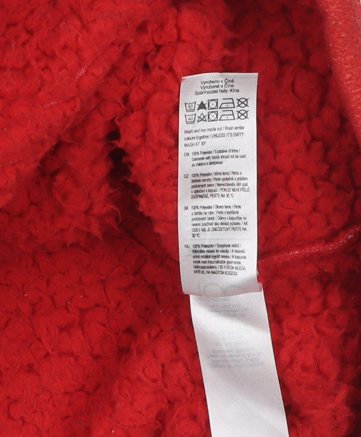 Disney Boys Hooded 100 Polyester Red Robe 11-12 Years