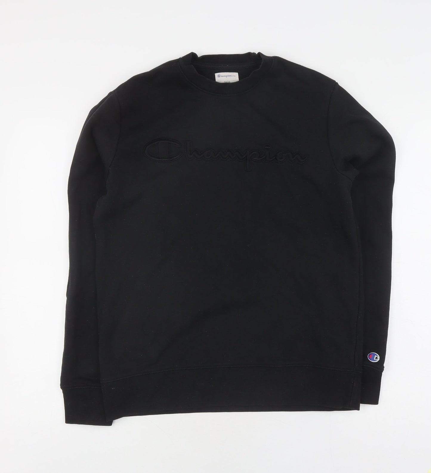Mens UK Size S Champion Black Pullover Sweatshirt