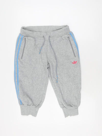 Adidas Boys' Grey Jogger Trousers - Size 12, Perfect for Casual Wear