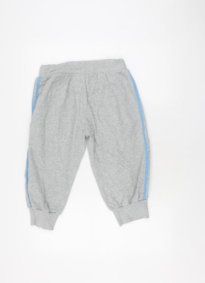 Adidas Boys' Grey Jogger Trousers - Size 12, Perfect for Casual Wear
