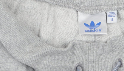 Adidas Boys' Grey Jogger Trousers - Size 12, Perfect for Casual Wear