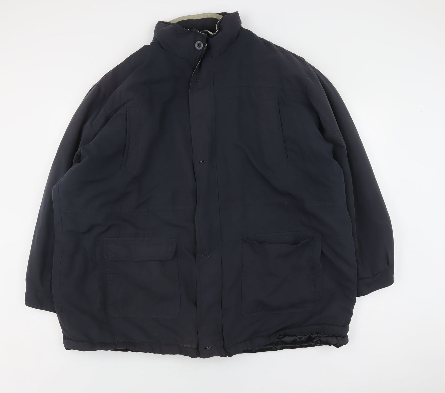 Mens UK Size 2XL Premier Man Black Parka Coat