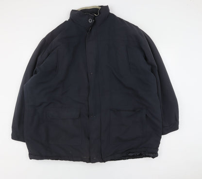 Mens UK Size 2XL Premier Man Black Parka Coat