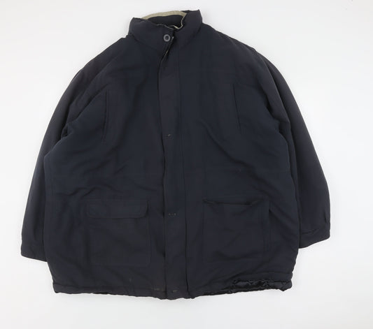 Mens UK Size 2XL Premier Man Black Parka Coat