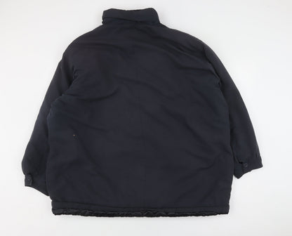 Mens UK Size 2XL Premier Man Black Parka Coat