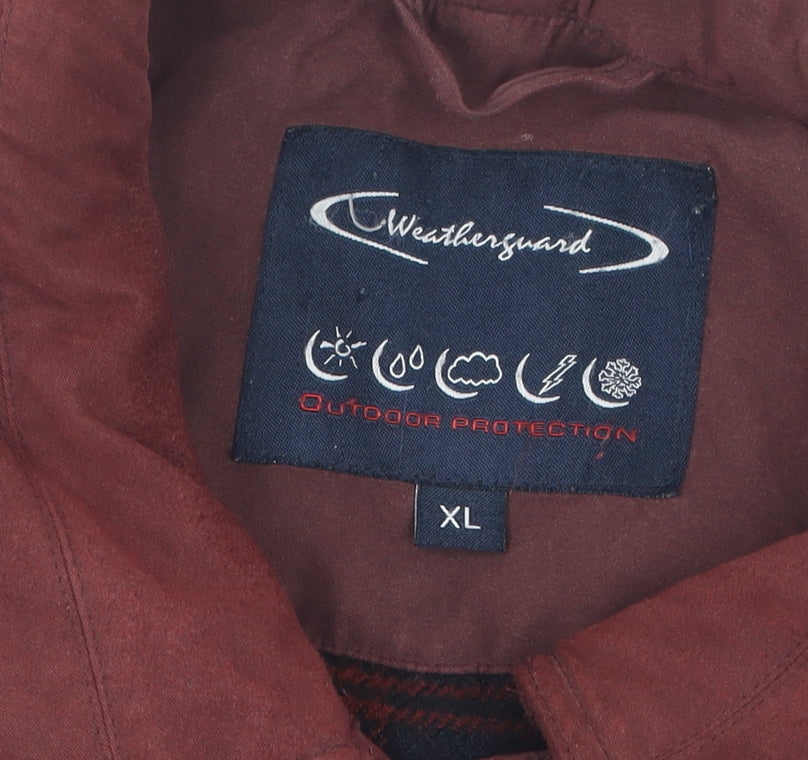 Mens UK Size XL Weatherguard Brown Rain Coat