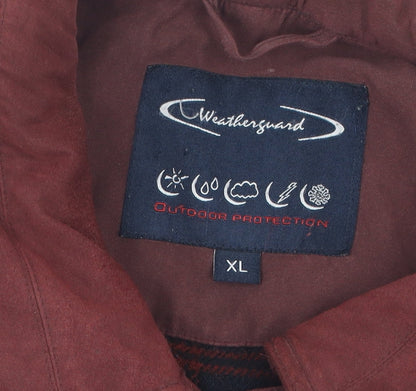 Mens UK Size XL Weatherguard Brown Rain Coat
