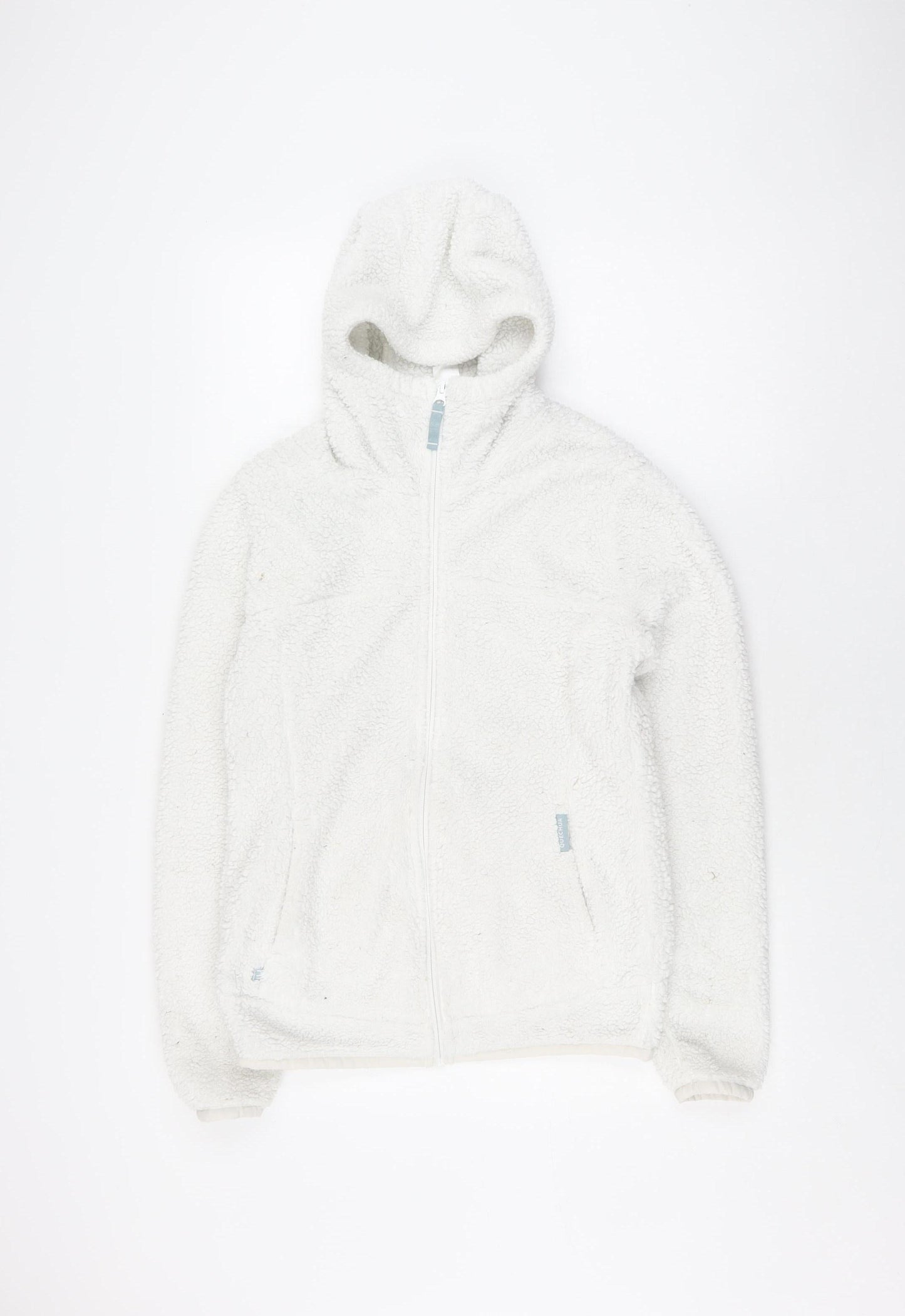 Womens UK Size 2 DECATHLON White Hooded Jacket