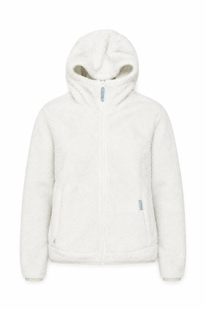 Womens UK Size 2 DECATHLON White Hooded Jacket