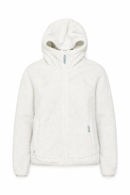 Womens UK Size 2 DECATHLON White Hooded Jacket