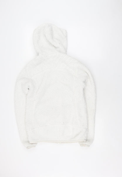 Womens UK Size 2 DECATHLON White Hooded Jacket