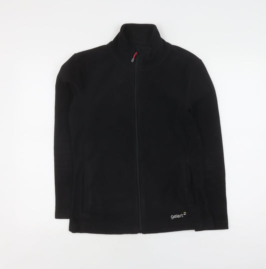 Gelert Women's Black Fleece Jacket Size 10 Full Zip
