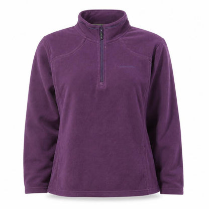 Womens UK Size 12 Craghoppers Purple 1/2 Zip Sweatshirt