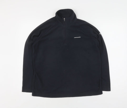 Craghoppers Unisex Black Fleece Pullover Sweatshirt Size 14