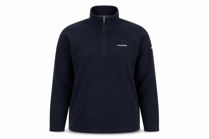 Front view of Craghoppers unisex black fleece pullover sweatshirt, size 14