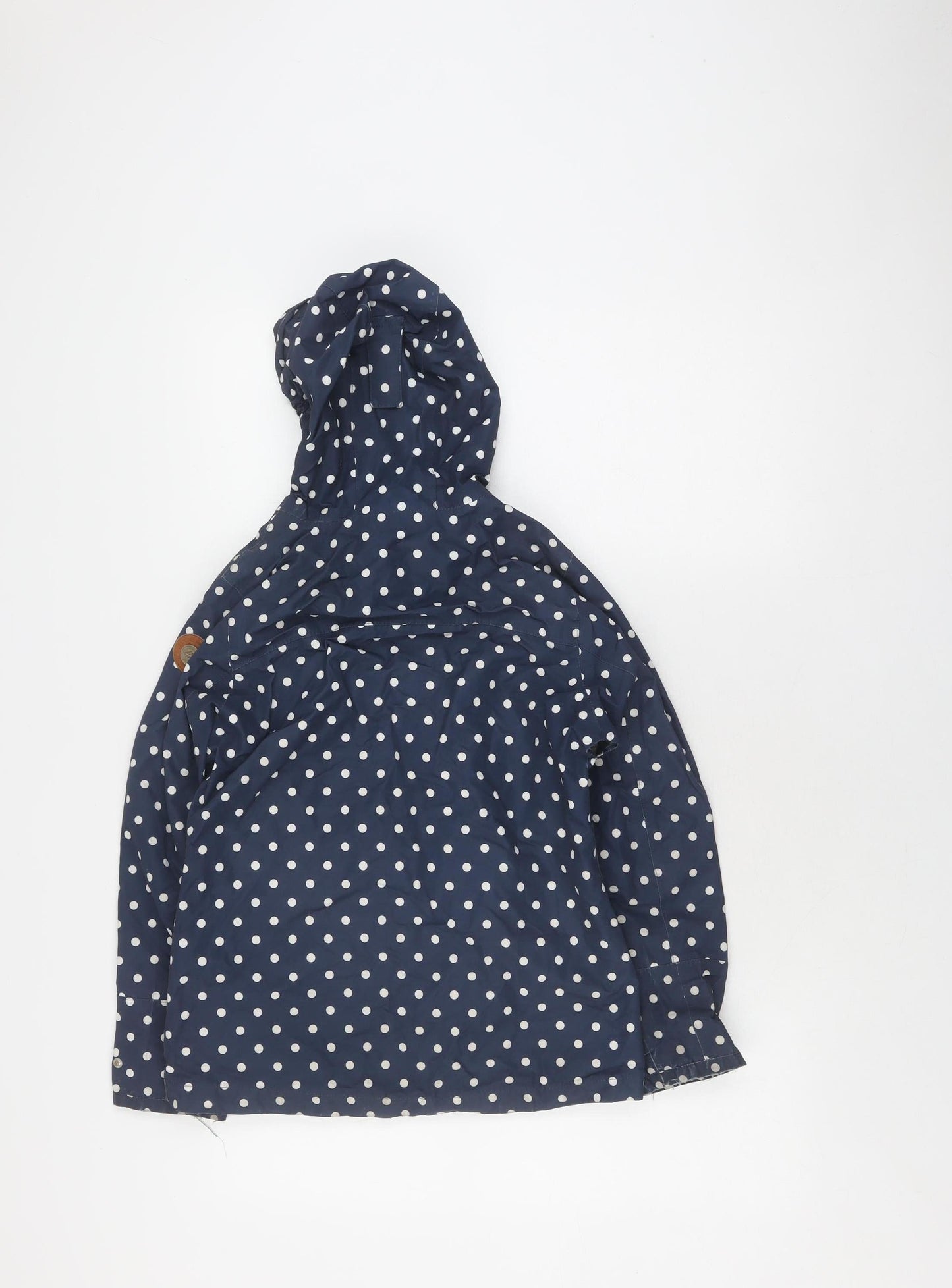 Gelert Girls Blue Polka Dot Rain Coat 11-12 Years Hooded