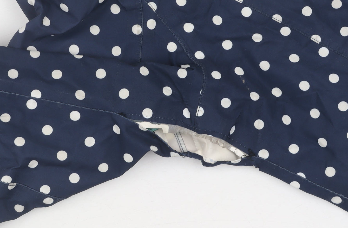 Gelert Girls Blue Polka Dot Rain Coat 11-12 Years Hooded