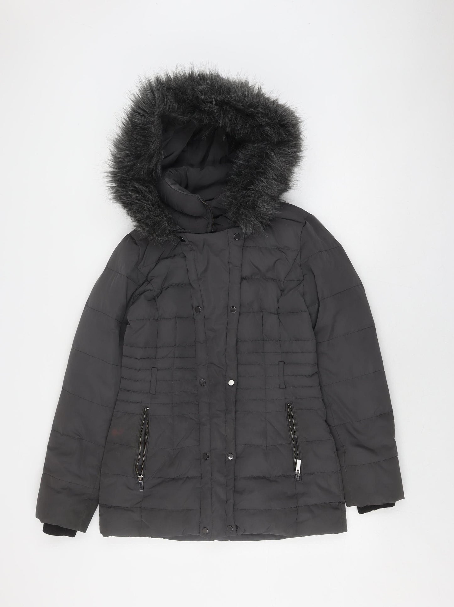 Phase Eight Women's Black Puffer Jacket Size 8