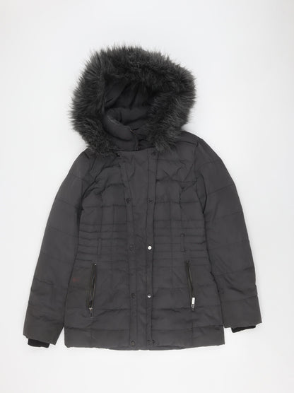 Phase Eight Women's Black Puffer Jacket Size 8