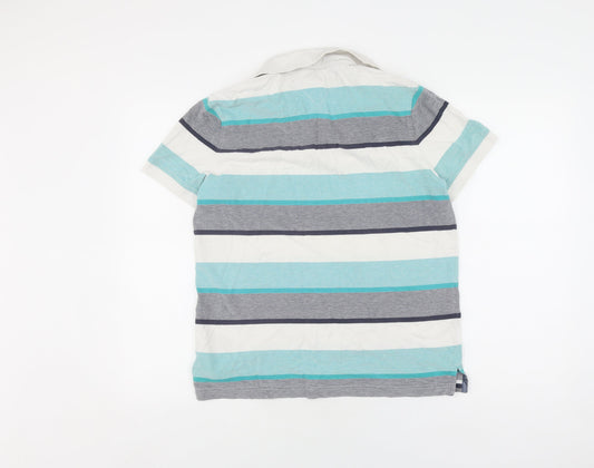 Tommy Hilfiger Men's Multicoloured Striped Polo M