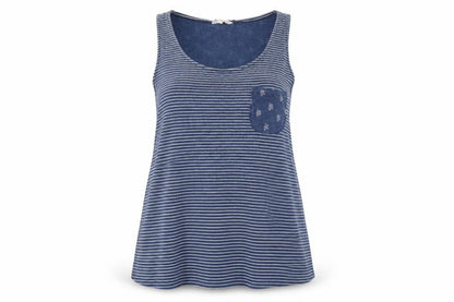 Womens UK Size 14 Falmer Heritage Blue Basic Tank