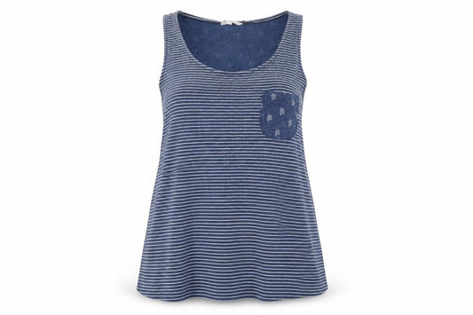 Womens UK Size 14 Falmer Heritage Blue Basic Tank
