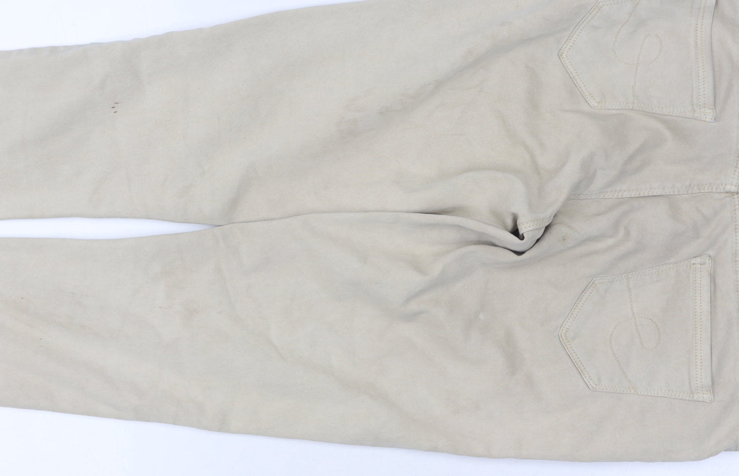 Catch Me Women's Beige Skinny Jeans, Size L