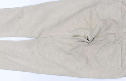 Catch Me Women's Beige Skinny Jeans, Size L