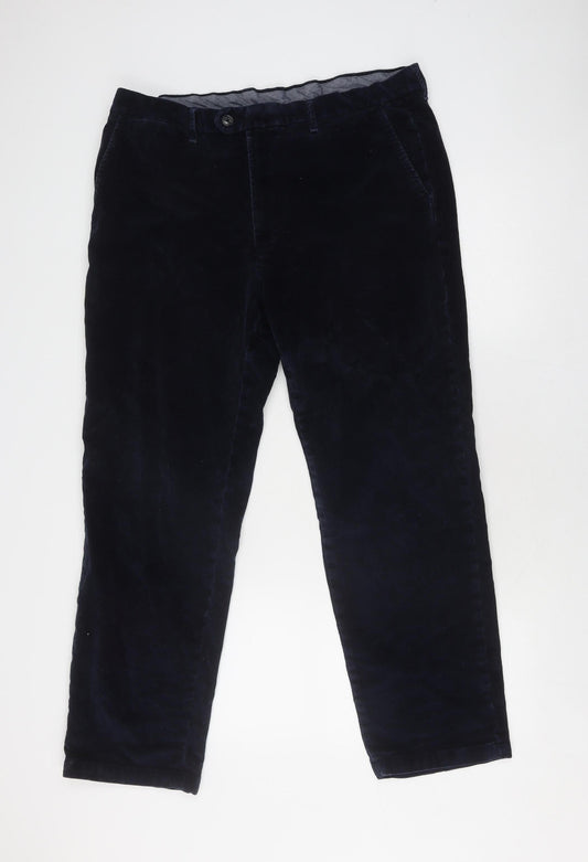 Marks and Spencer Men’s Blue Corduroy Trousers 38