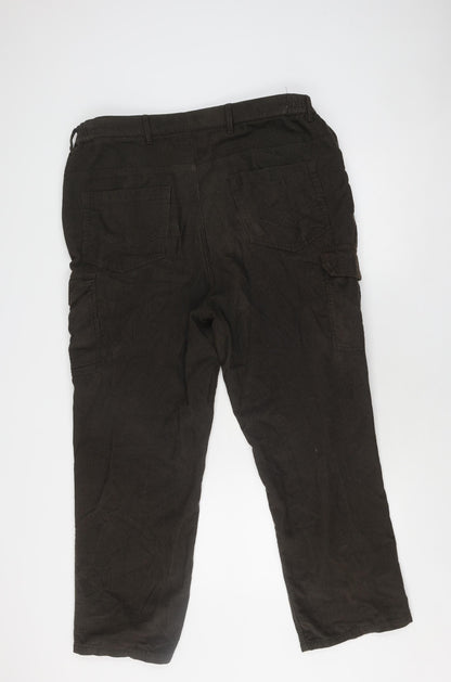 Pegasus Men's Brown Cargo Trousers Size 36